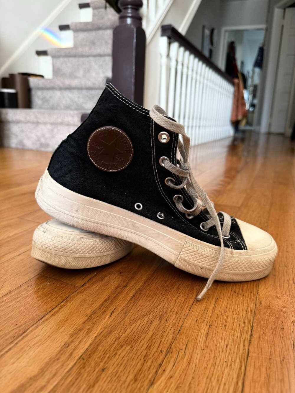 Converse All Star High Tops 70s - Black with Cream and Gum medallion